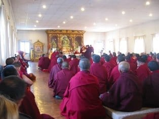 堪千阿貝仁波切於尼泊爾國際佛學院講授《道果三續分》圓滿