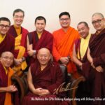 隨侍至尊金剛持直貢澈贊法王參加台灣國際藏傳佛教研究會「一億遍度母跨年大法會」