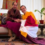 第十一世雷龍仁波切傳授噶當派上師南開蔣稱的淨相《秘密主耳傳》（གསང་བདག་སྙན་བརྒྱུད་）灌頂與文集兩函口傳圓滿。