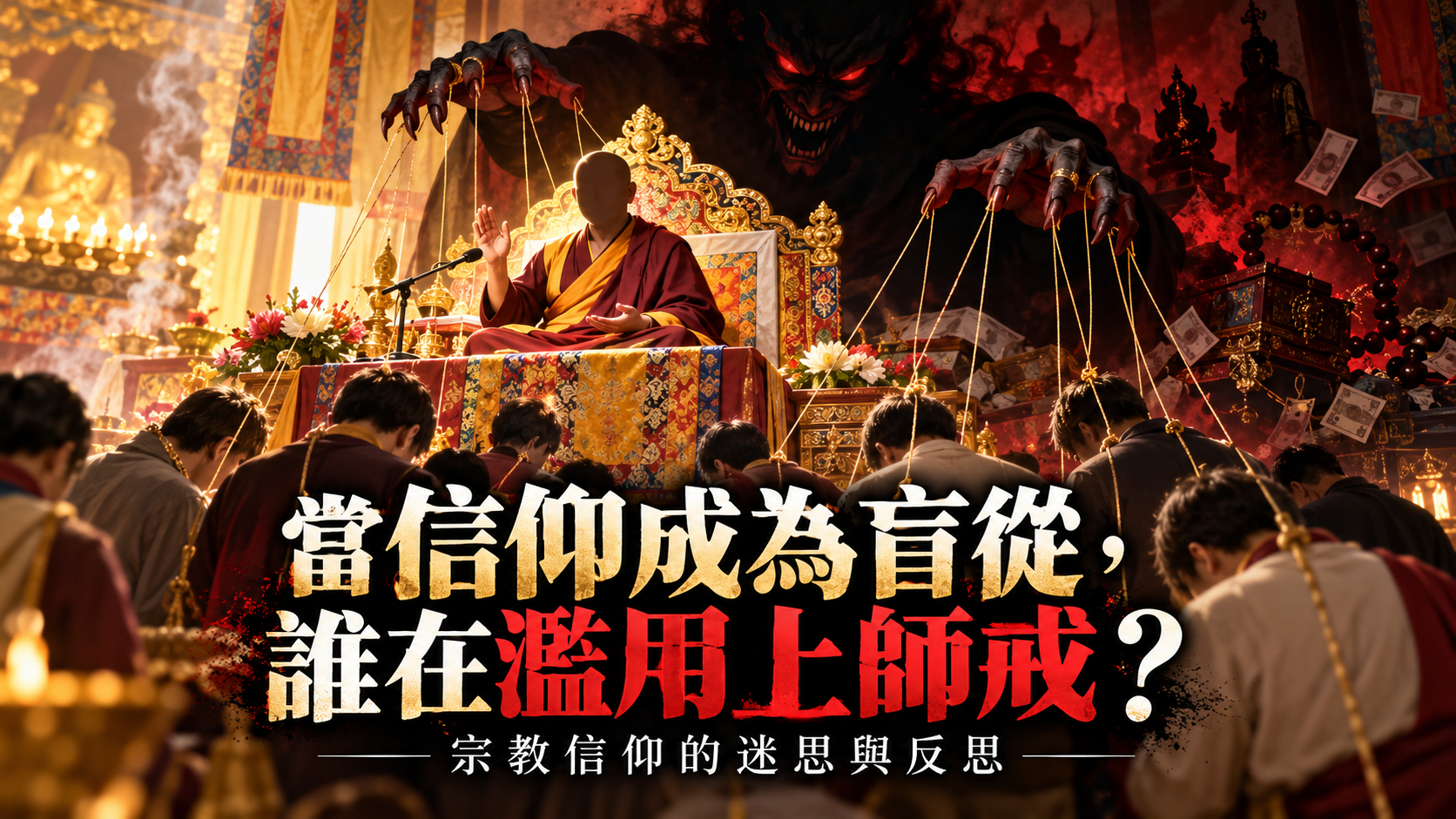從宗教造神、密乘戒律到心理操控，反思現代信仰的迷思